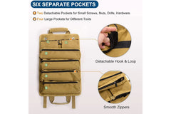 Multi-Purpose Roll-Up Tool Organizer Bag
