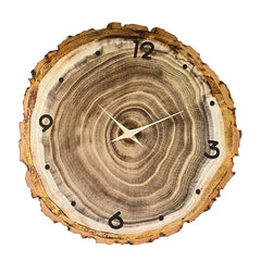 Rustic Wooden Wall Clock