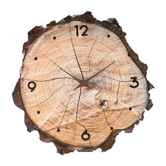 Rustic Wooden Wall Clock