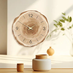 Rustic Wooden Wall Clock