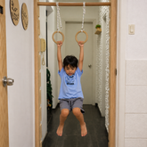 Wooden Doorframe Pull-Up Bar & Swing for Kids & Adults