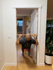 Wooden Doorframe Pull-Up Bar & Swing for Kids & Adults