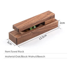 Creative Wooden Solid Towel Rack