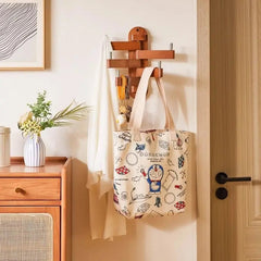 Wooden Wall-Mounted Organizer & Coat Rack