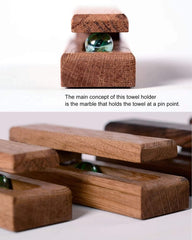 Creative Wooden Solid Towel Rack