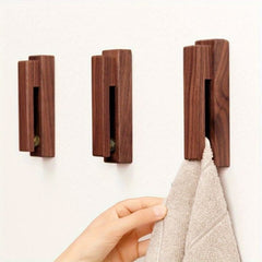 Creative Wooden Solid Towel Rack