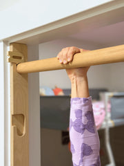 Wooden Doorframe Pull-Up Bar & Swing for Kids & Adults
