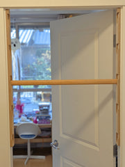 Wooden Doorframe Pull-Up Bar & Swing for Kids & Adults