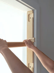 Wooden Doorframe Pull-Up Bar & Swing for Kids & Adults
