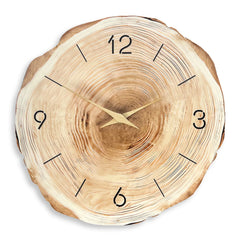 Rustic Wooden Wall Clock