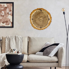 Rustic Wooden Wall Clock