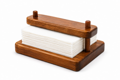 Wooden Napkin Holder | Elegant Tabletop Tissue Organizer