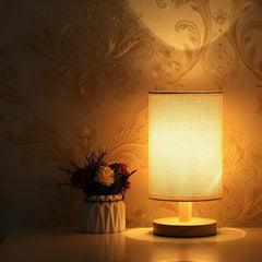 Modern Wooden LED Desk Lamp – Warm Ambient Night Light