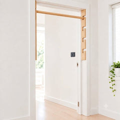 Wooden Doorframe Pull-Up Bar & Swing for Kids & Adults