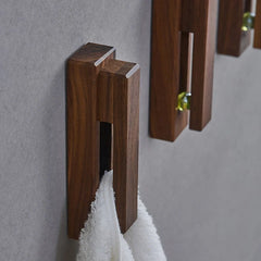 Creative Wooden Solid Towel Rack
