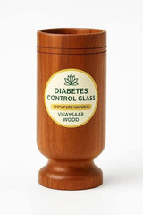 Natural Vijaysaar Wood Diabetes Control Glass | Ayurvedic Wooden Cup