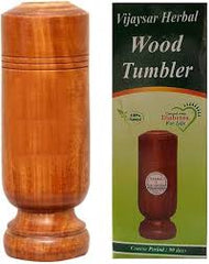 Natural Vijaysaar Wood Diabetes Control Glass | Ayurvedic Wooden Cup